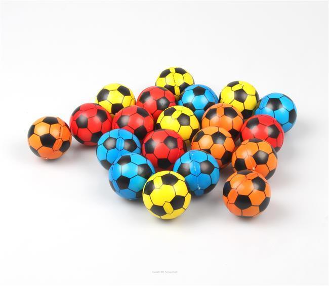 36 bunte Schaumgummi Fussbälle 4,5 cm Giveaway für alle Anlässe Ball Fussball 