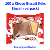 100 x Choco Biscuit Keks Einzeln verpackt