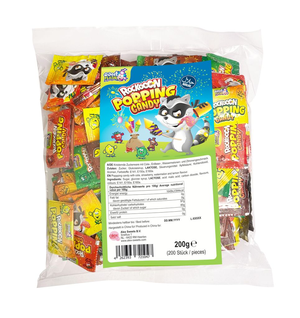 Popping Candy – einzeln verpackte Knisterpulver-Tüten