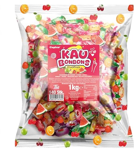 Kaubonbons Fruchtmix – Fruchtige Kaubonbons einzeln verpackt
