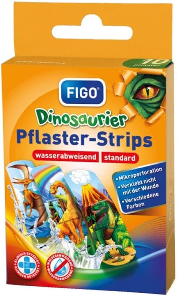 20 Sets Dinos Pflaster-Strips – 20 x 10 Pflaster