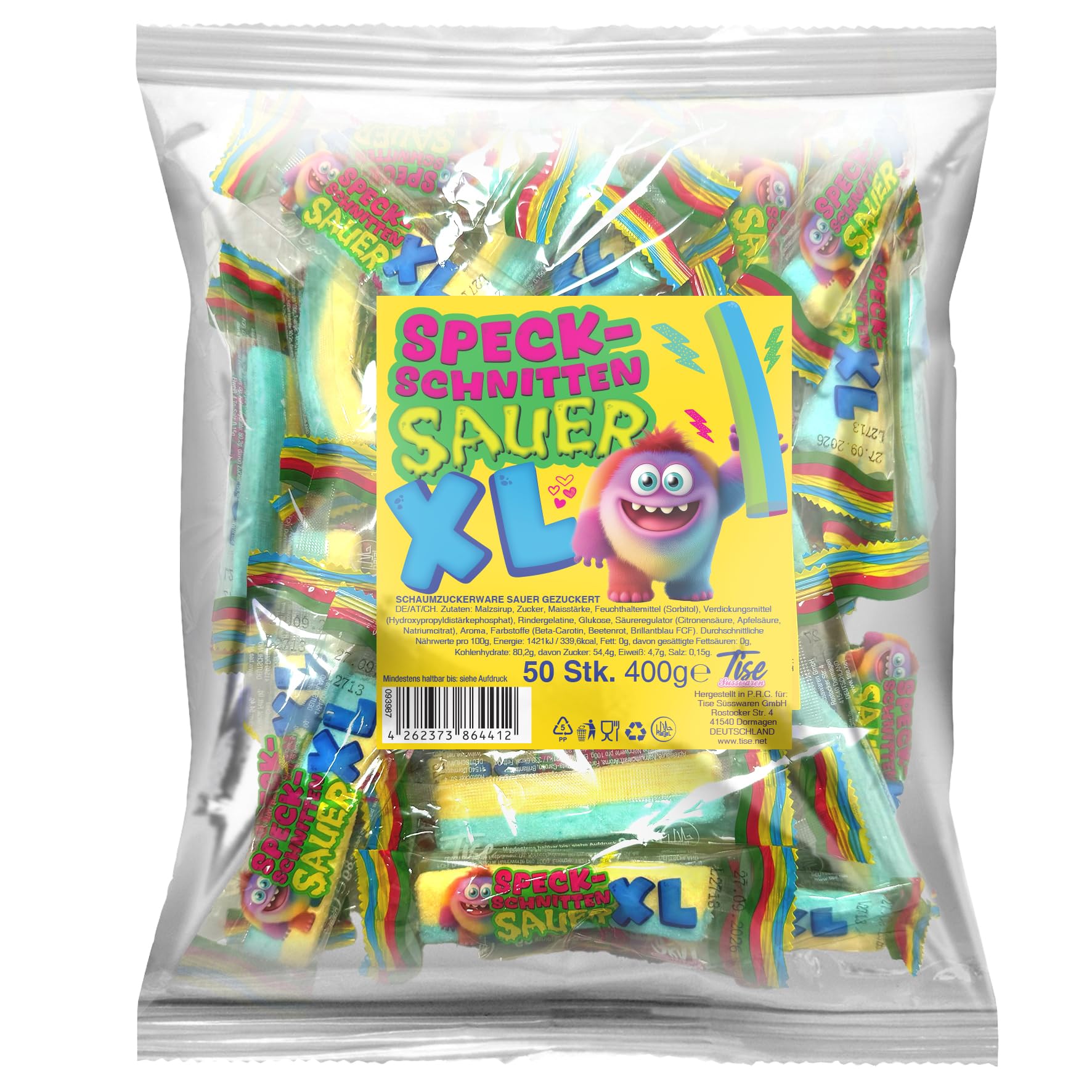 700 Stück Speck-Schnitten Sauer XL –  MHD 27.09.2026 (ABGELAUFEN)