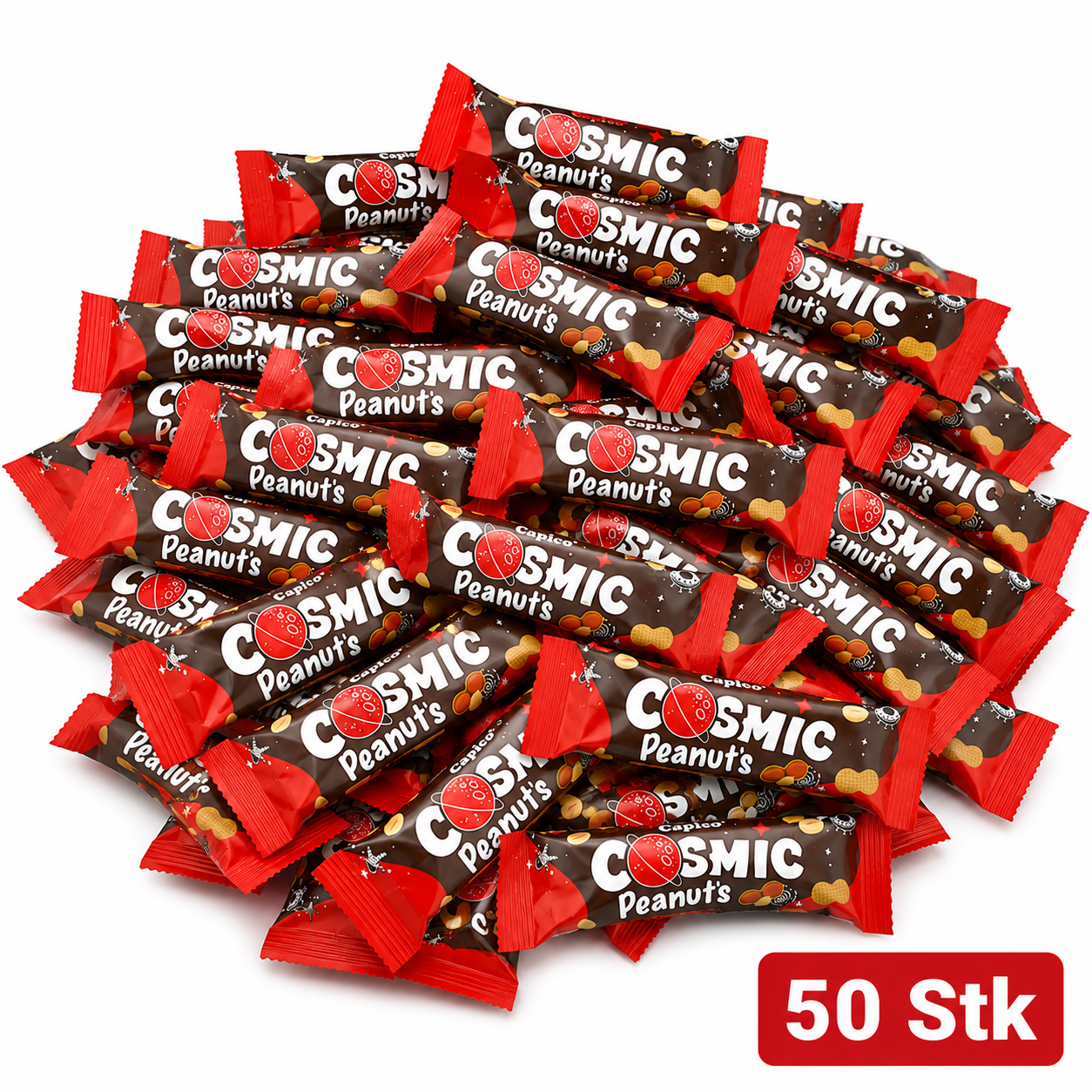 Capico Cosmic Peanuts – Schokoriegel mit Erdnüssen & Karamell