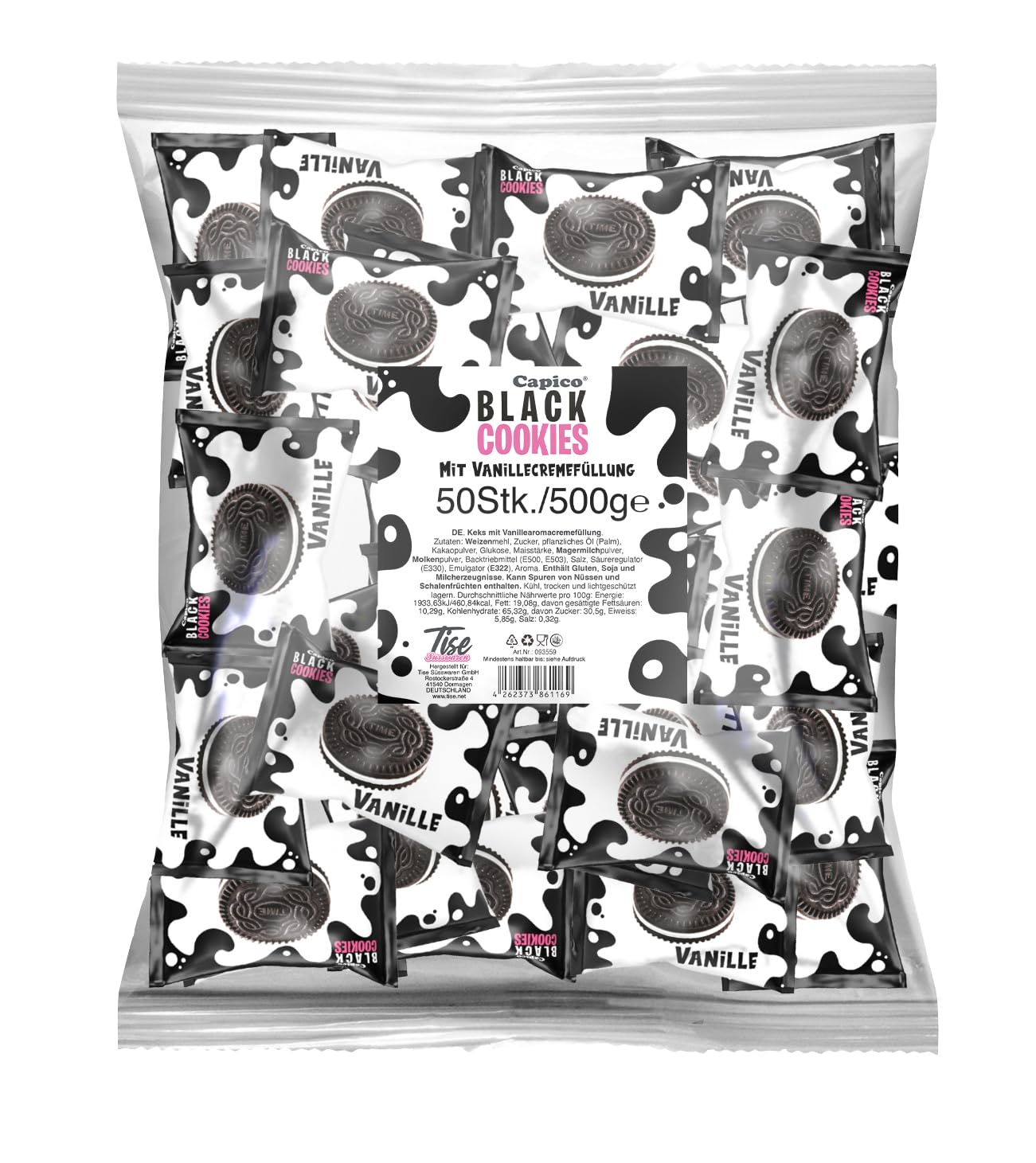 Black Cookies Vanille  – Schokoladenkekse mit Vanillecreme