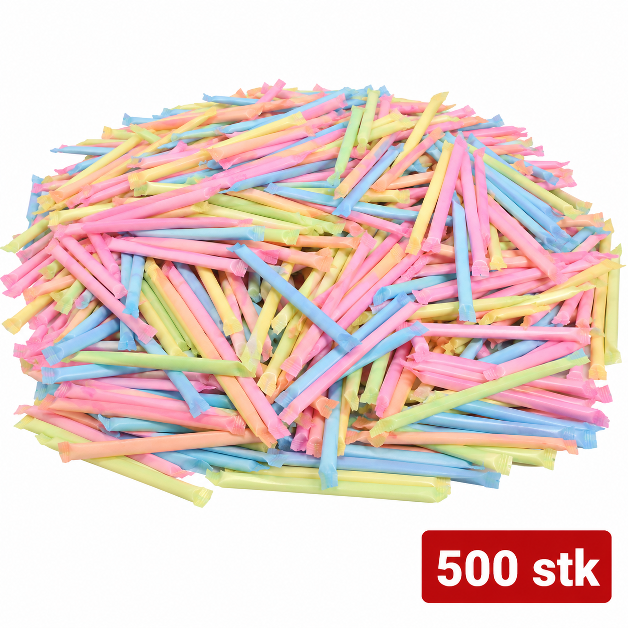 Bunte Schleckpulverstangen - Funny Brausestangen