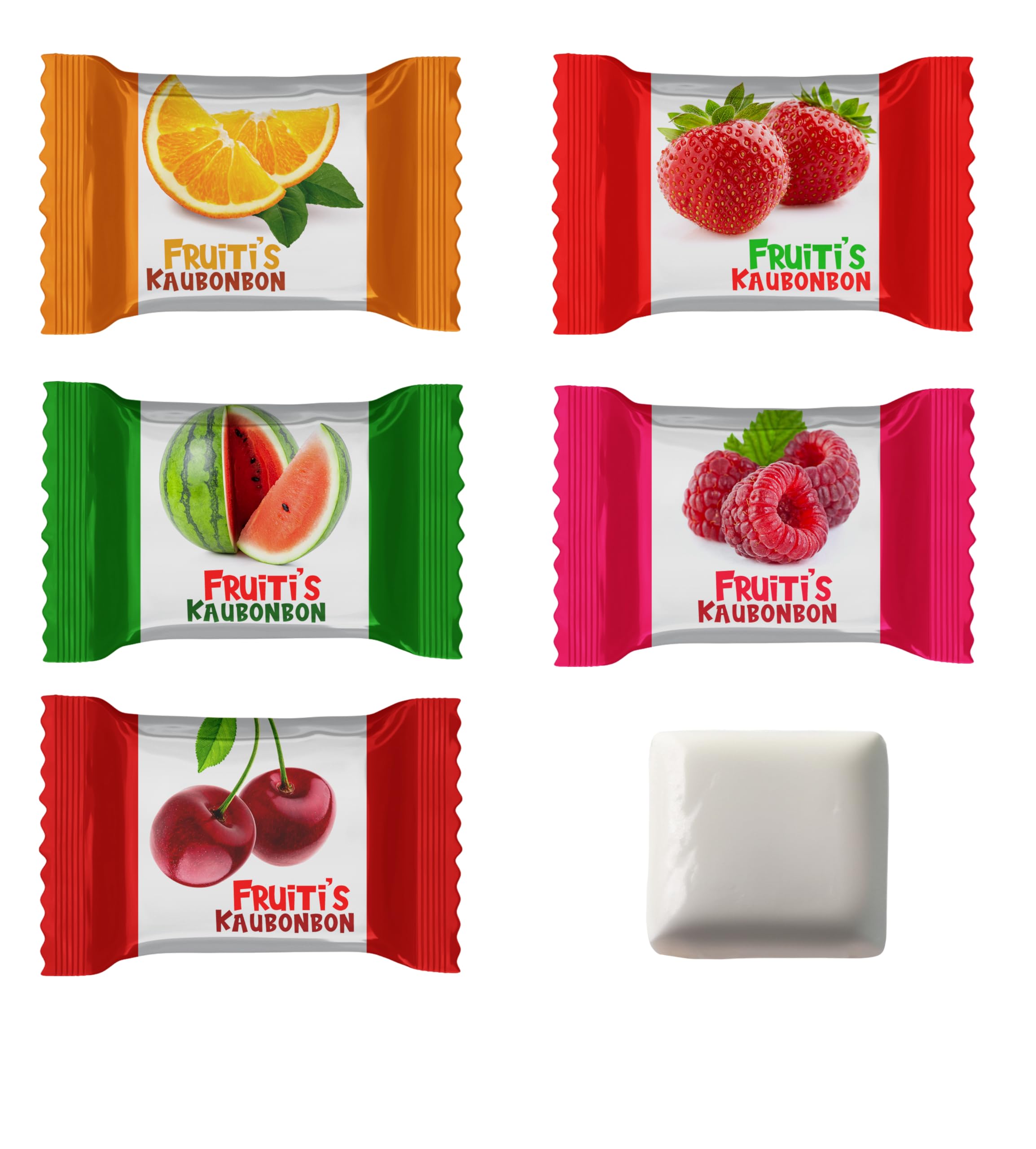 Fruiti's Kaubonbon Cubes – Fruchtige Kaubonbon-Würfel
