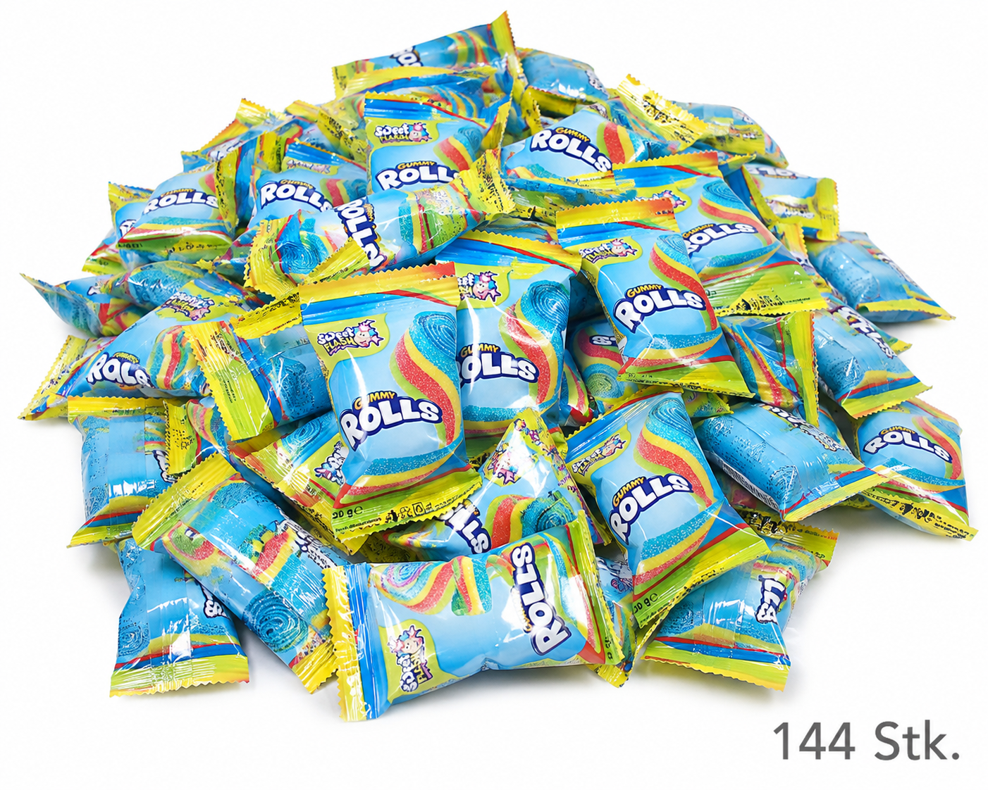 Sweet Flash Gummy Rolls - saure Gummirollen à 20g