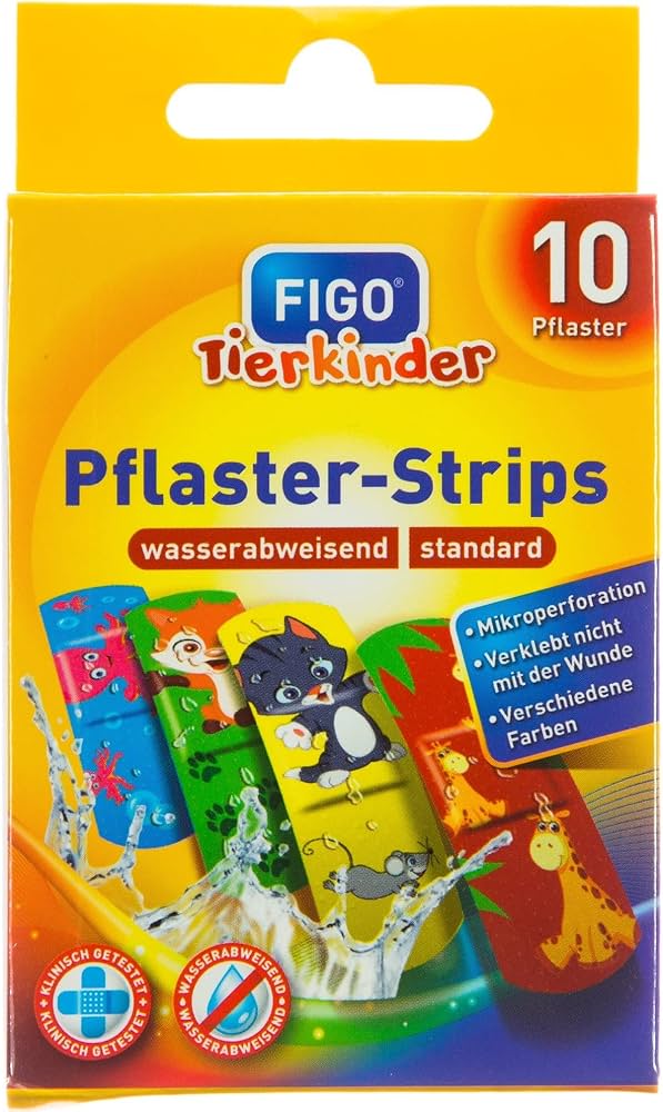 20 Sets Tierkinder Pflaster-Strips –  20 x 10 Pflaster mit Tiermotiven
