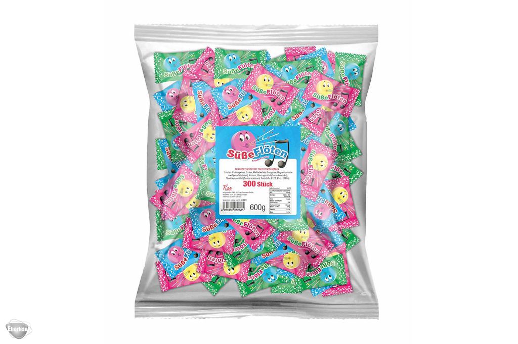 Süße Flöten Traubenzucker – Fruchtige Traubenzucker Bonbons