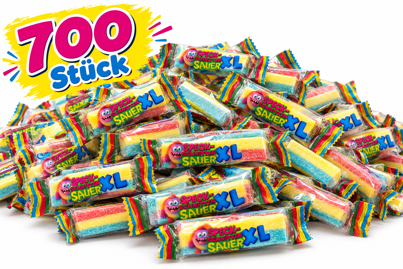 700 Stück Speck-Schnitten Sauer XL –  MHD 27.09.2026 (ABGELAUFEN)