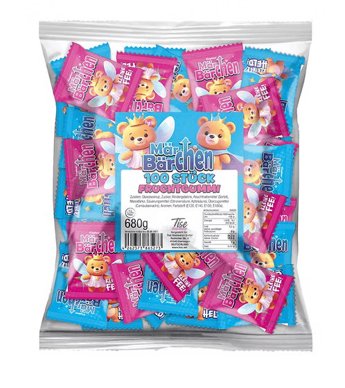 Märchenbärchen Fruchtgummi Mix – Kleine Fee & Kleiner Bär – Perfekt für Karneval, Partys und Kindergeburtstage