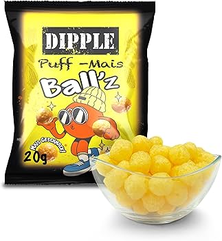 DIPPLE Puff-Mais Ball'z  – Knusprige Käsebällchen
