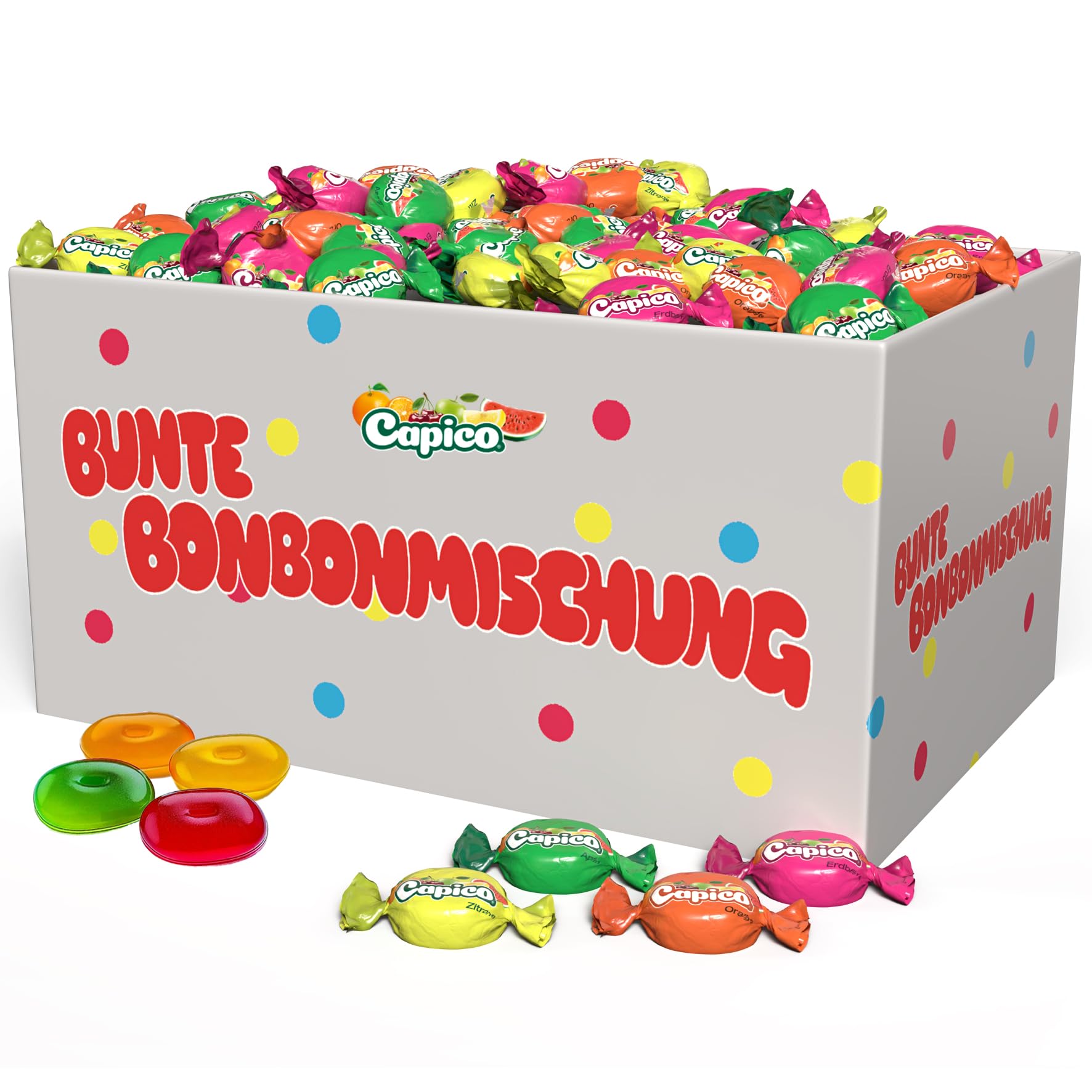 Bunte Bonbonmischung 5 kg – Großpackung - Fruchtbonbons