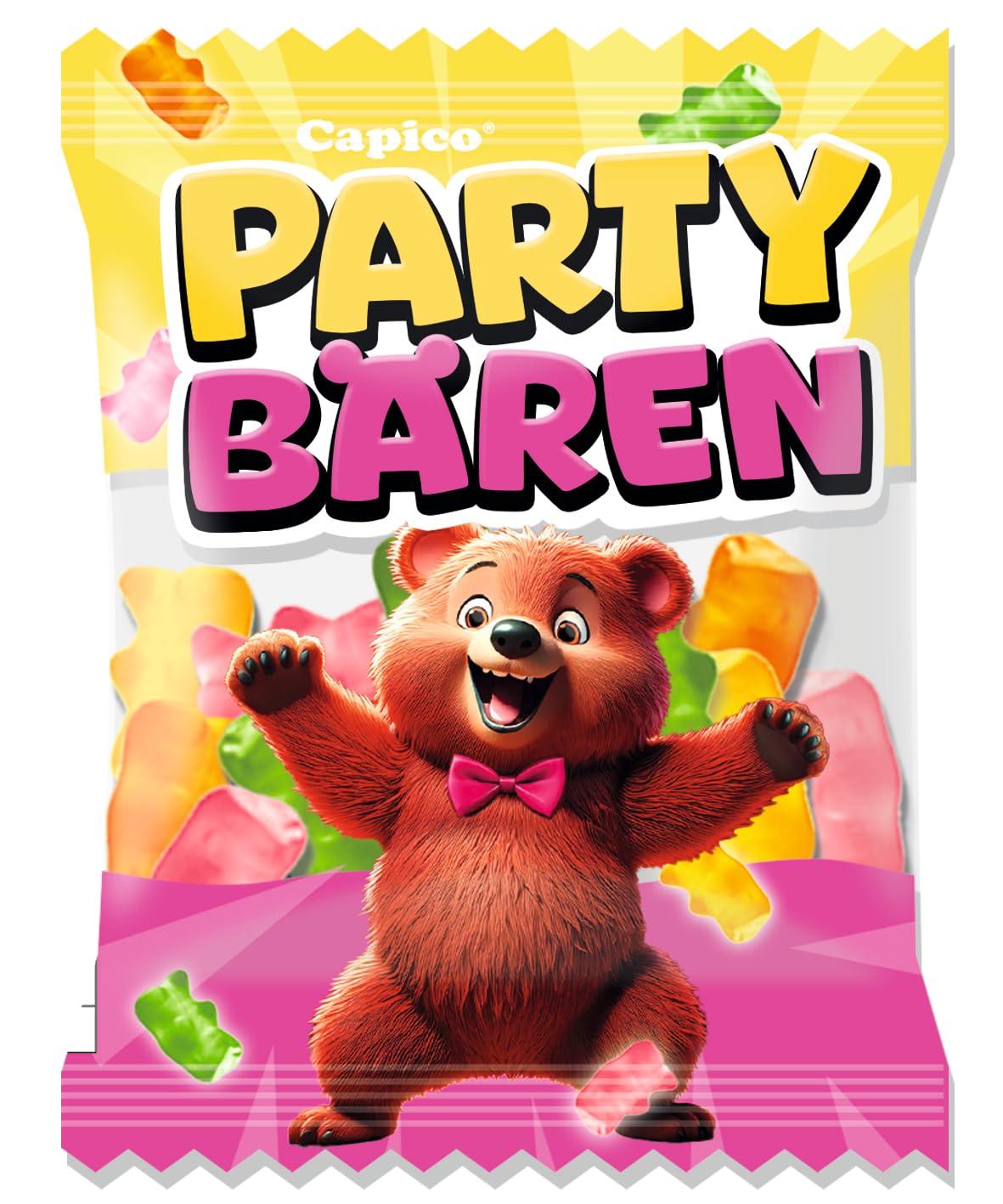 Party Bärli´s Fruchtgummi Mix – kleine Gummibären – Perfekt für Karneval, Partys und Kindergeburtstage