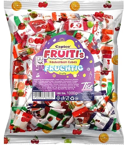 Fruiti's Kaubonbon Cubes – Fruchtige Kaubonbon-Würfel